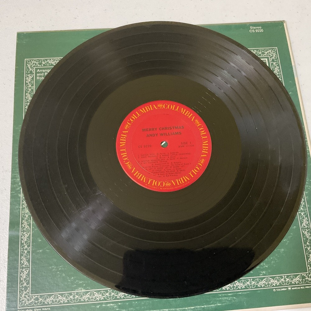 Andy Williams 1965 Merry Christmas Vinyl LP Columbia CS 9220 - Picture 3 of 4